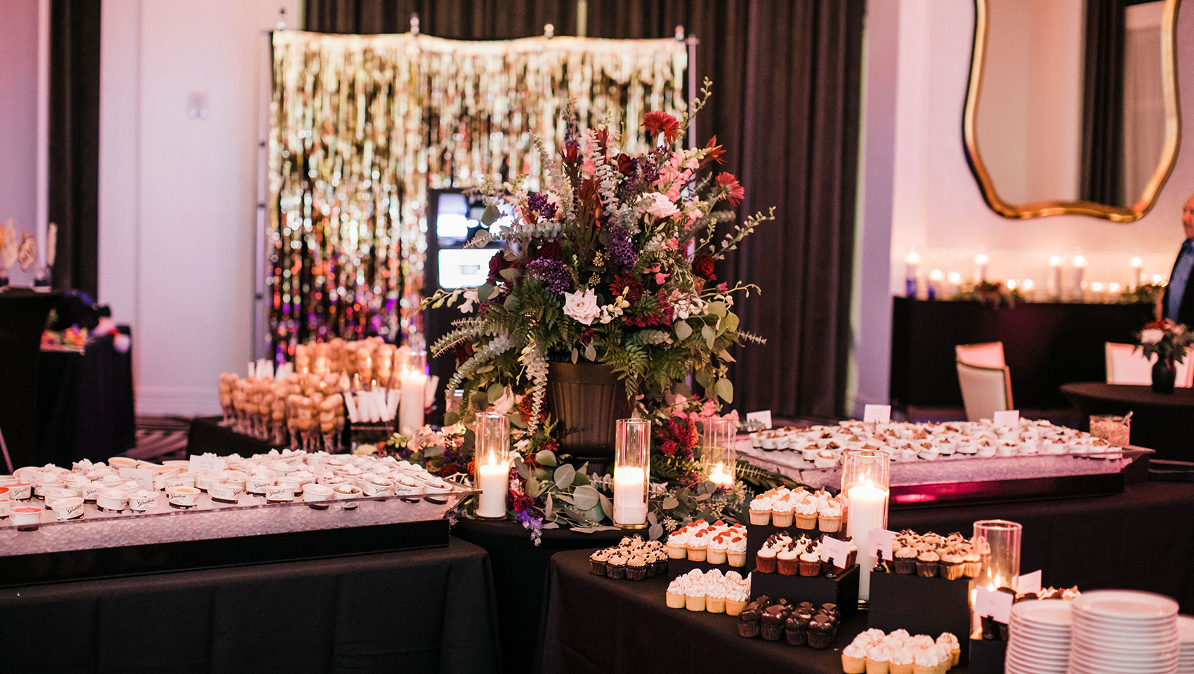 wedding dessert display