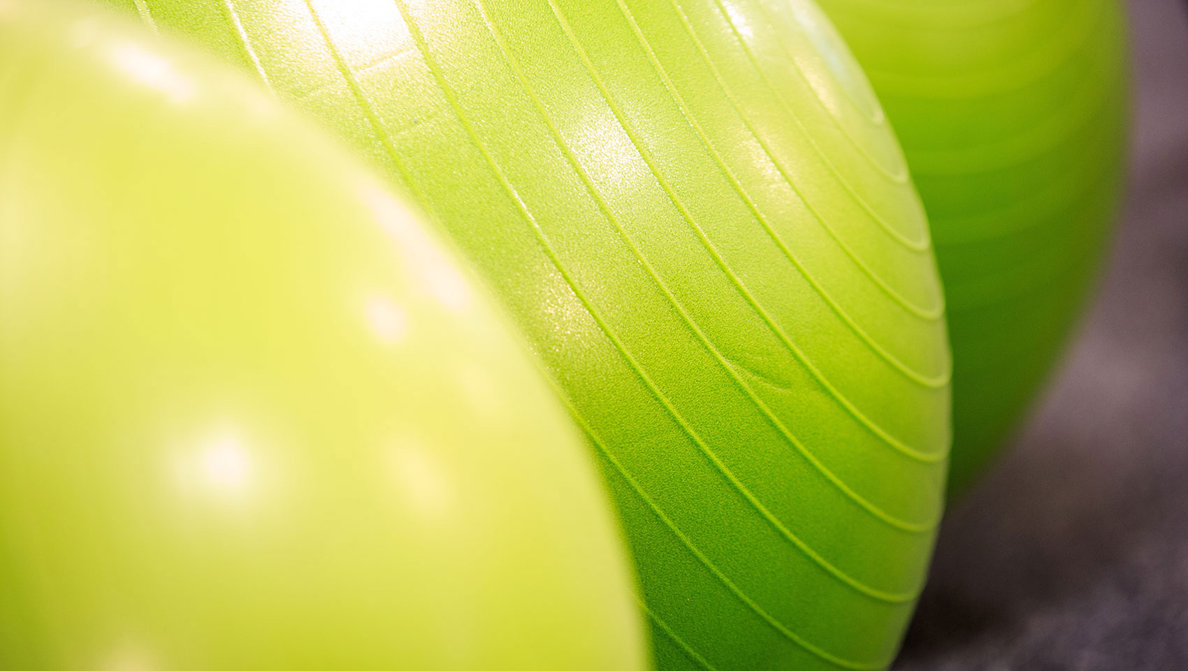 fitness center exercise balls